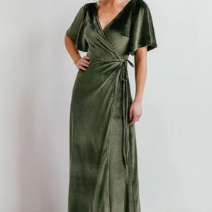 NWT Baltic Born Meghan Olive Velvet Maxi